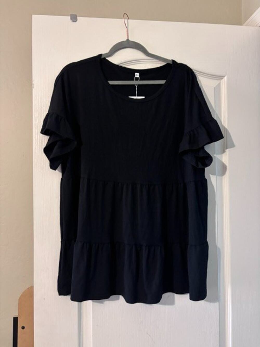 Women's Black Neineiwu Shirt blouse SZ 2XL